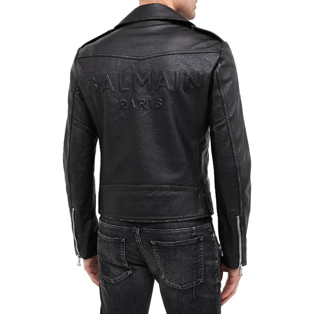 Black Leather Biker Jacket
