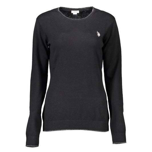 Black Cotton Sweatshirt