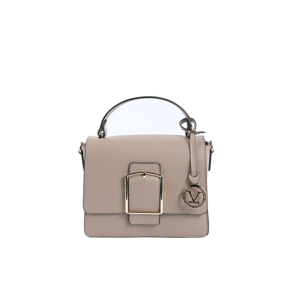 Beige Leather Crossbody Bag