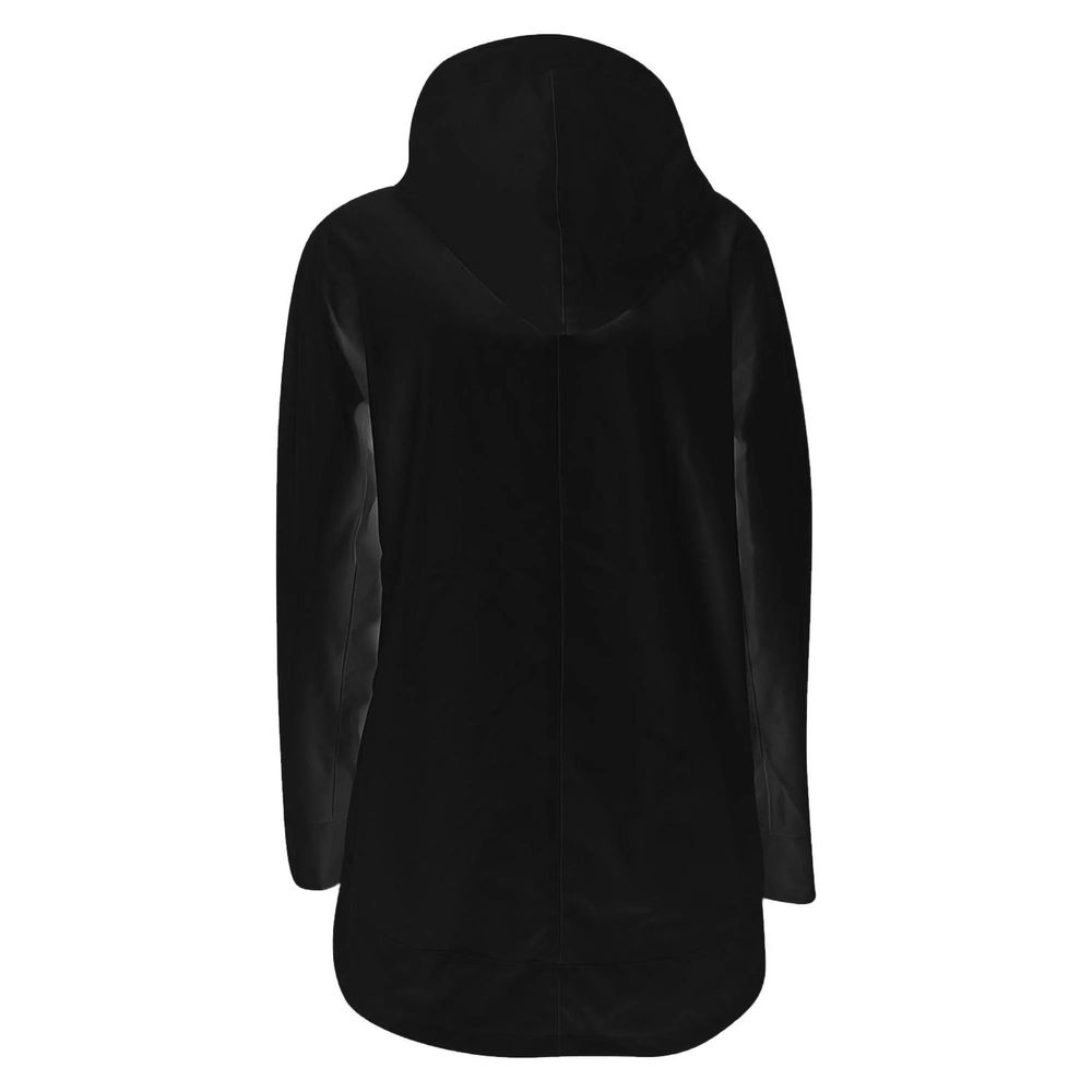 Black Polyester Rain Coat