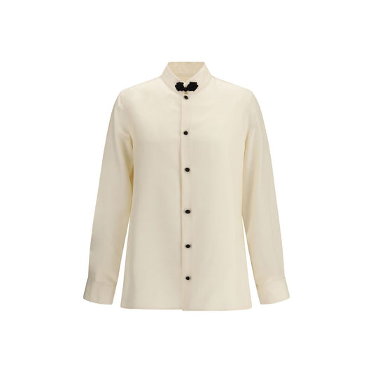 Cream Silk Shirt