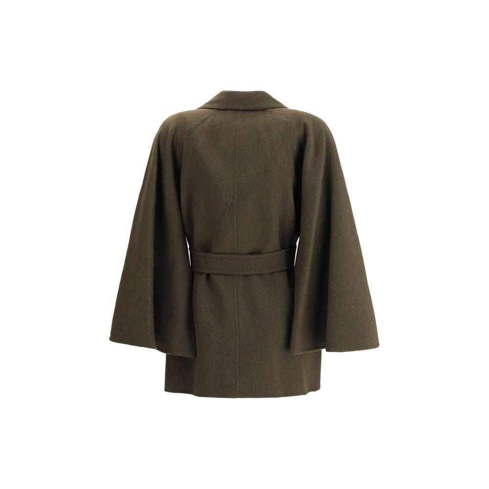 Bicolor Camel Hair  Coat