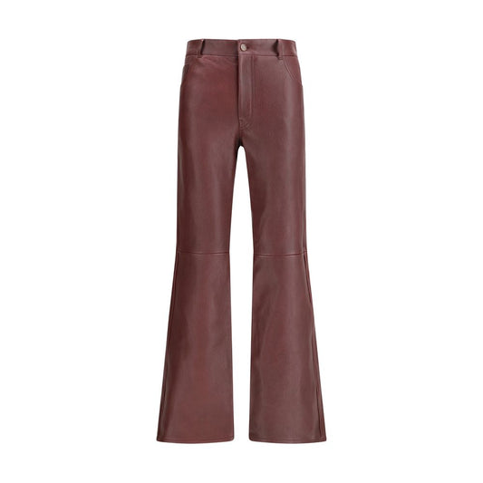 Bordeaux Leather Pants