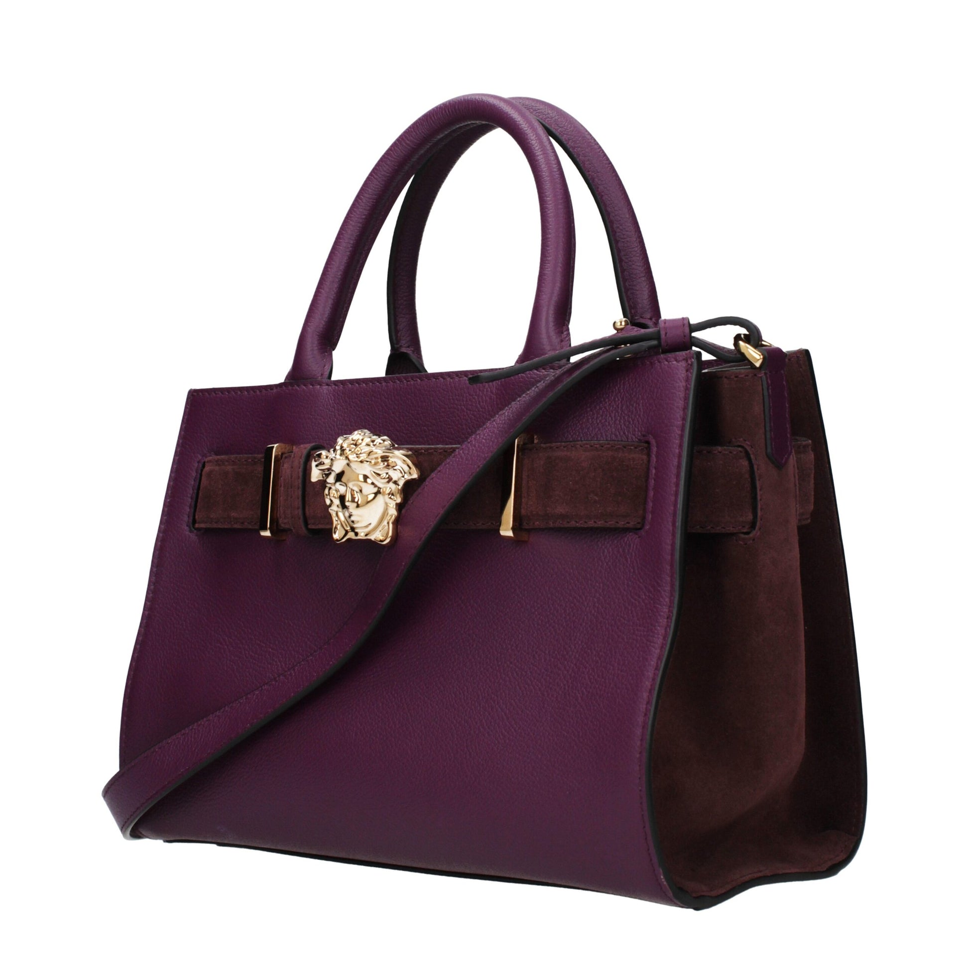 Purple Leather Handbag