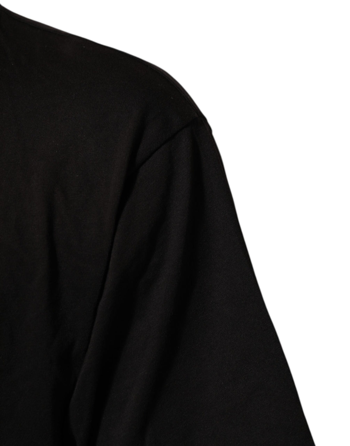 Black Logo Print Cotton Crew Neck T-shirt