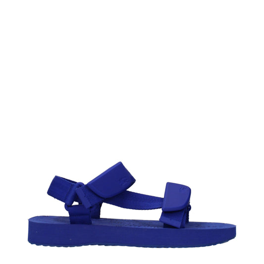 Blue Fabric Sandals
