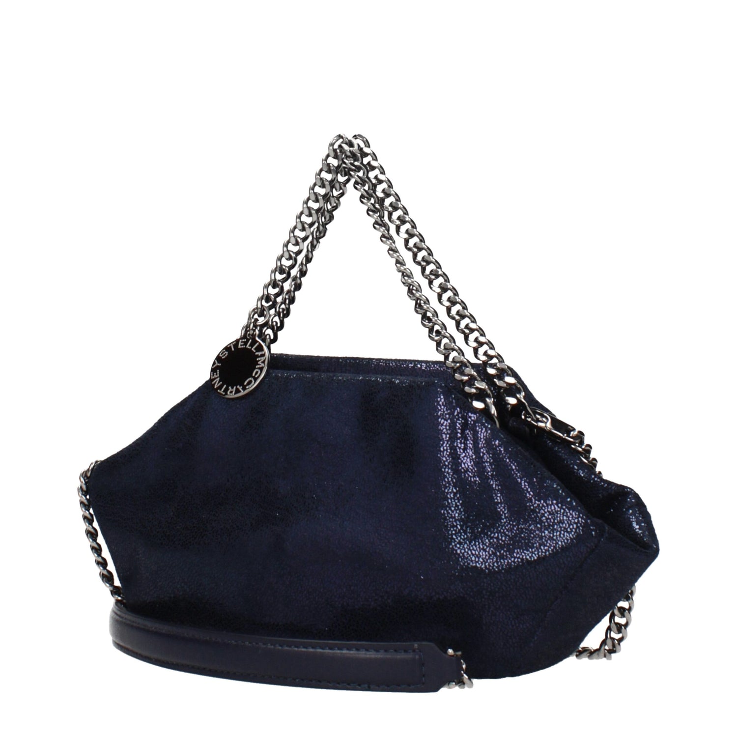 Blue Leather Handbag