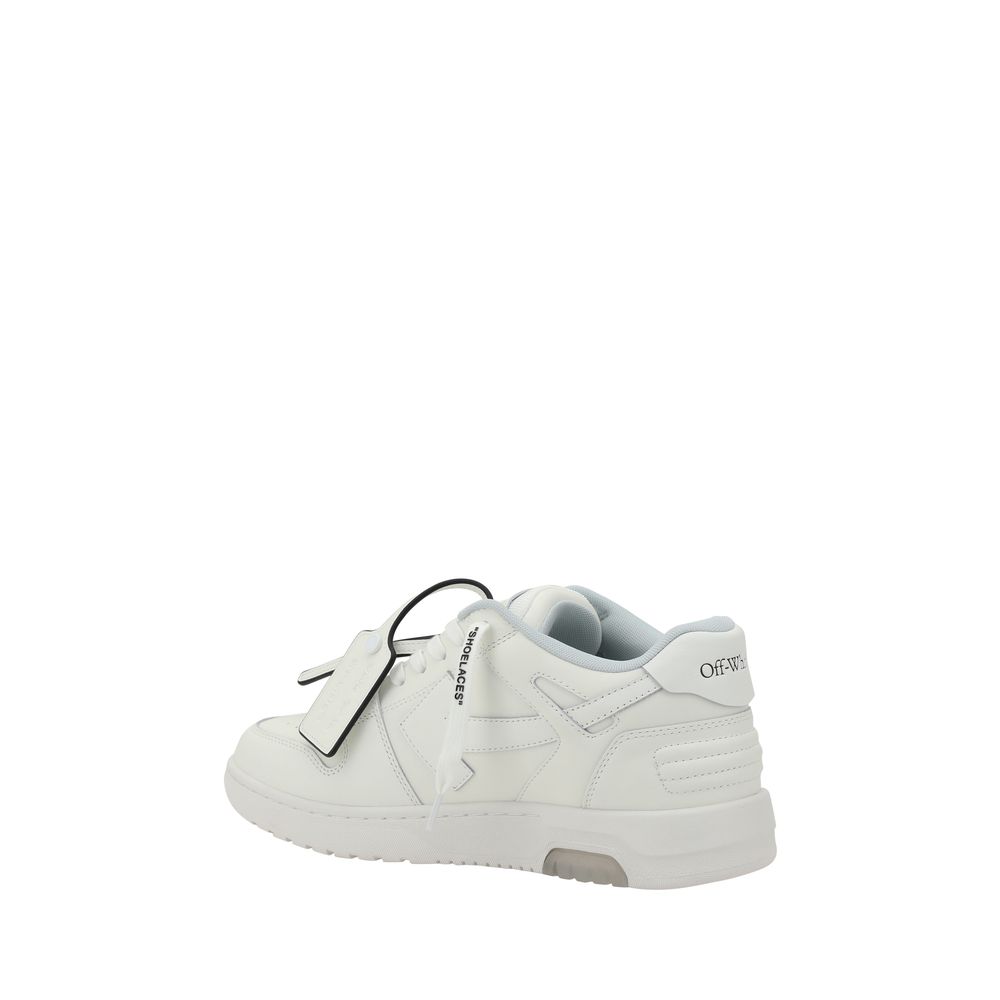 White Rubber Low Top Sneakers