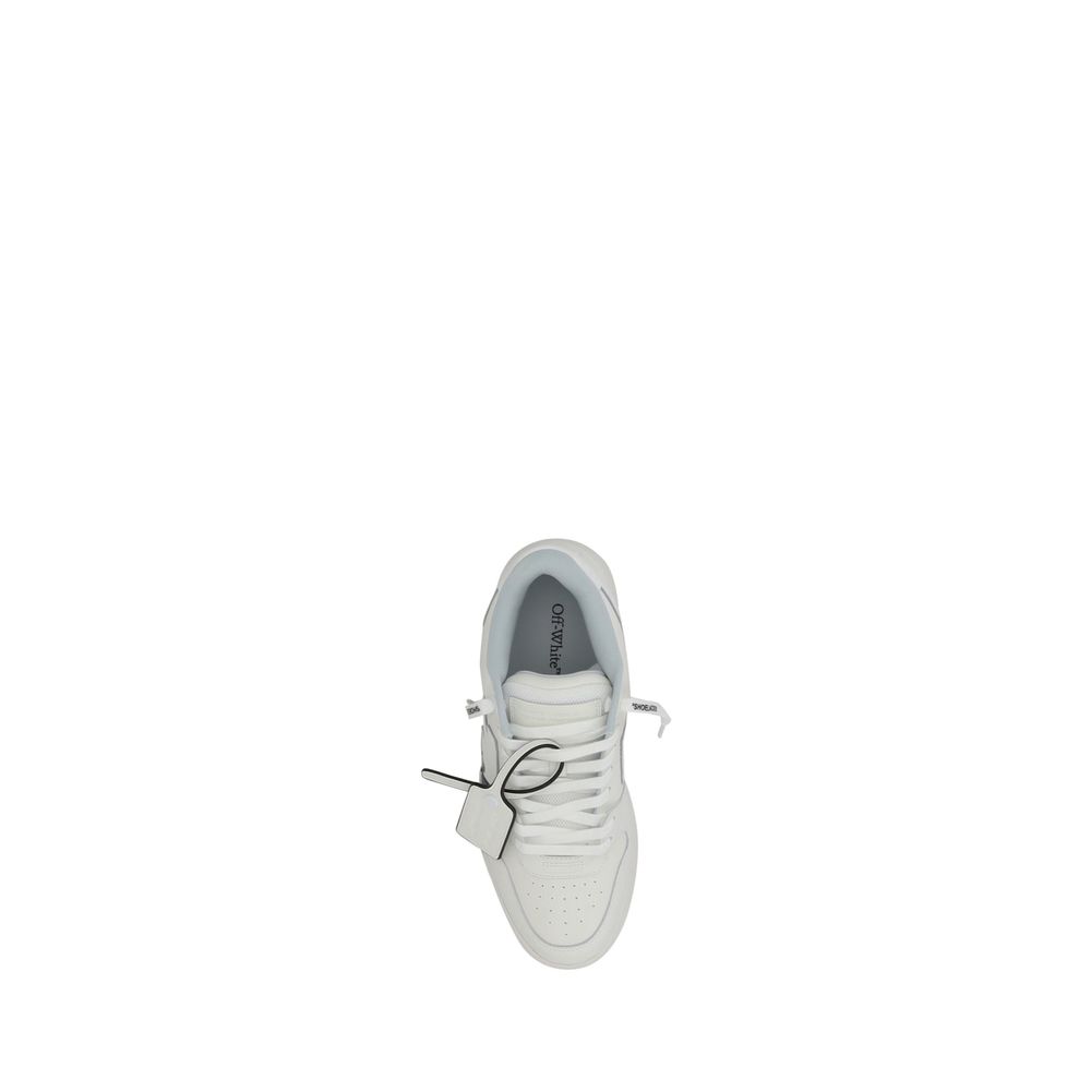White Rubber Low Top Sneakers