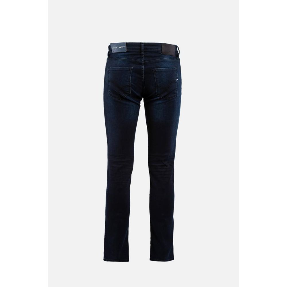 Blue Cotton Slim Fit Jeans