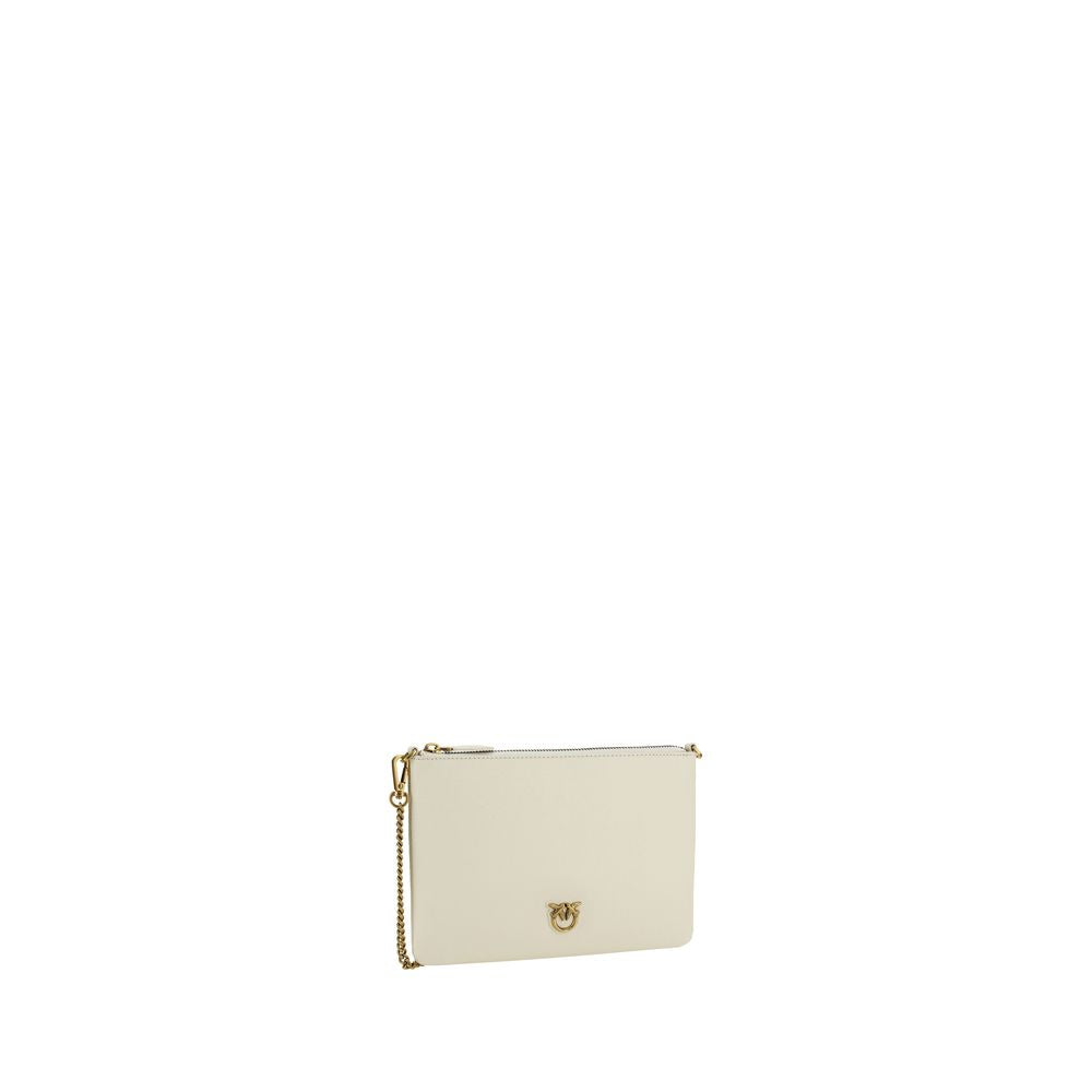 Beige Calf Leather Bos Taurus Shoulder Bag