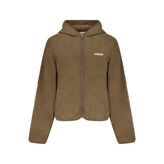 Marrone Polyester Women Sweatshirt