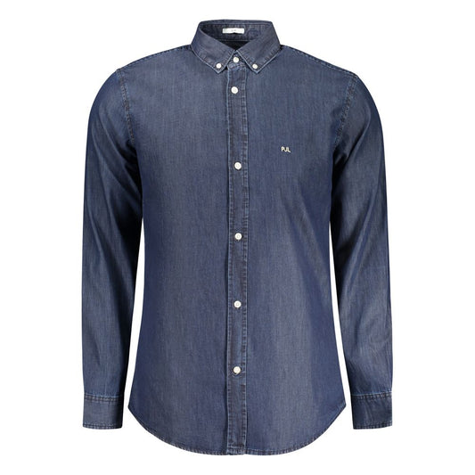 Blu Cotton Men Shirt