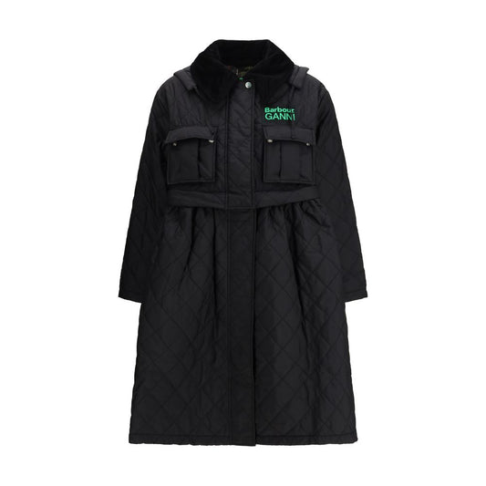 Black Polyester Coat