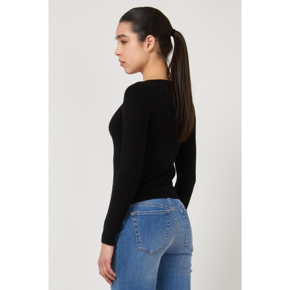 Black Viscose Sweatshirt