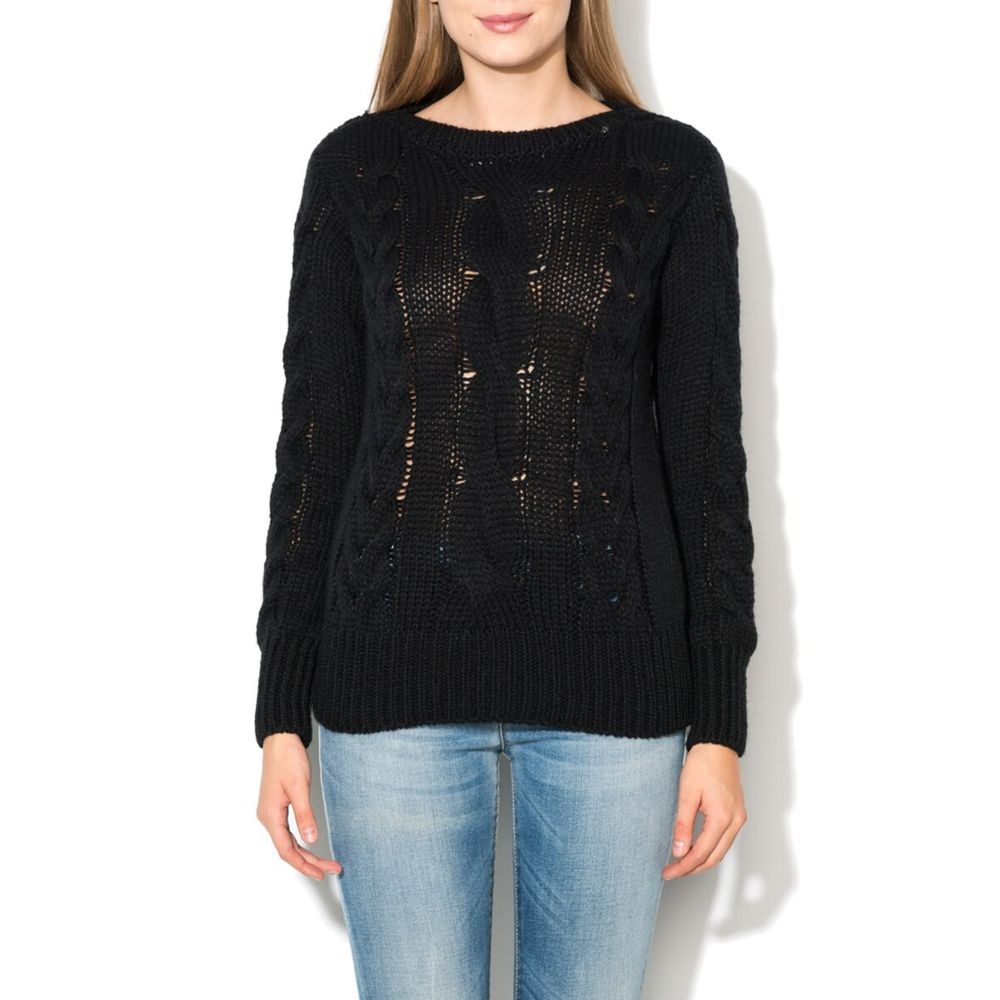 Black Wool Sweatshirt