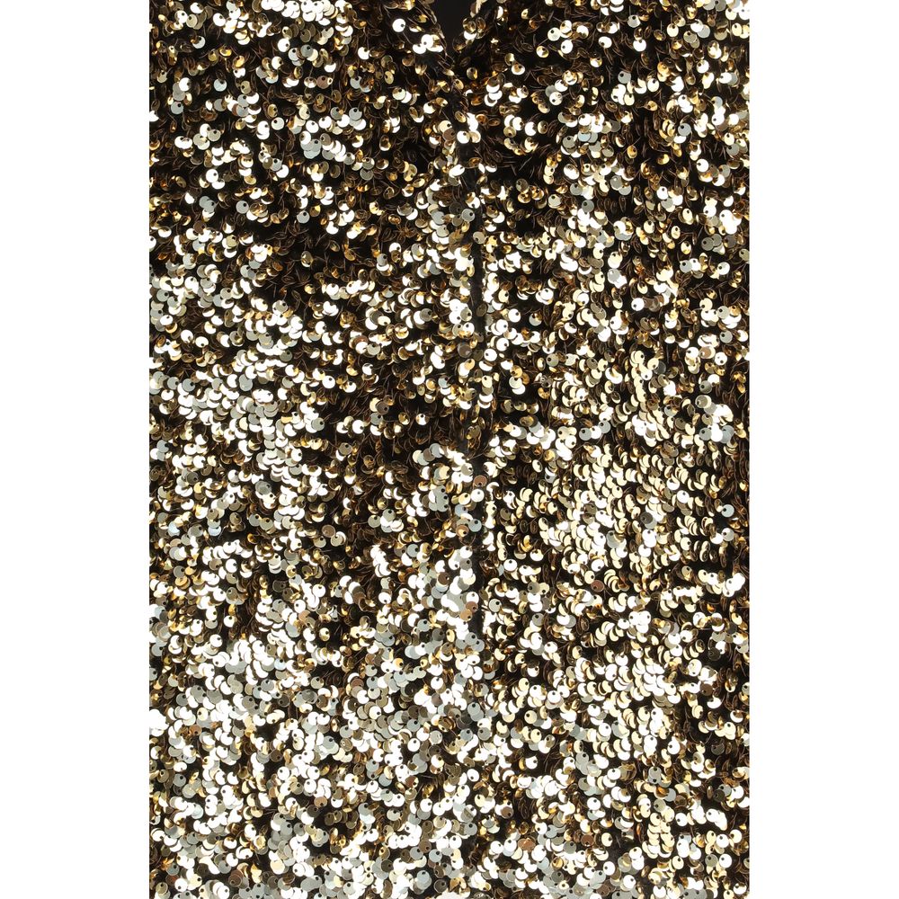 Gold Polyester Bomber