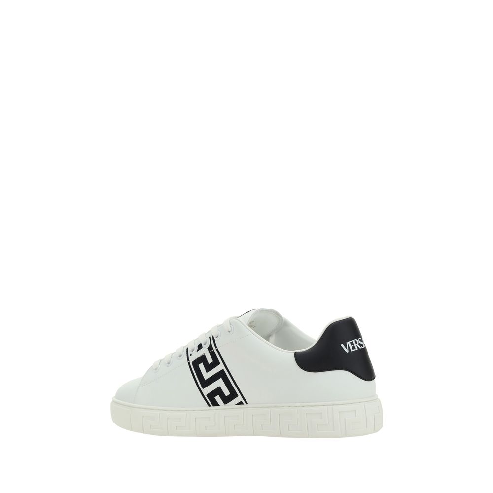 White Calf Leather Bos Taurus Low Top Sneakers