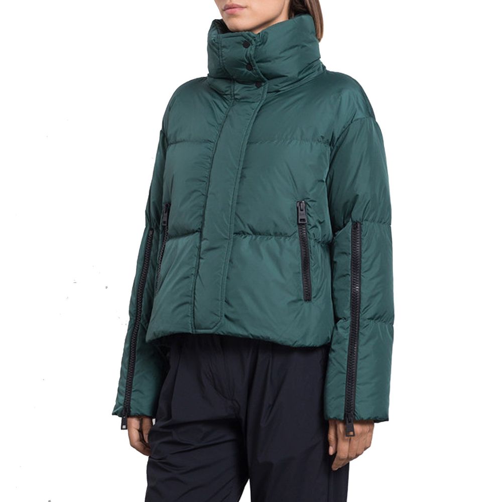Bicolor Polyamide Full-Length Jacket
