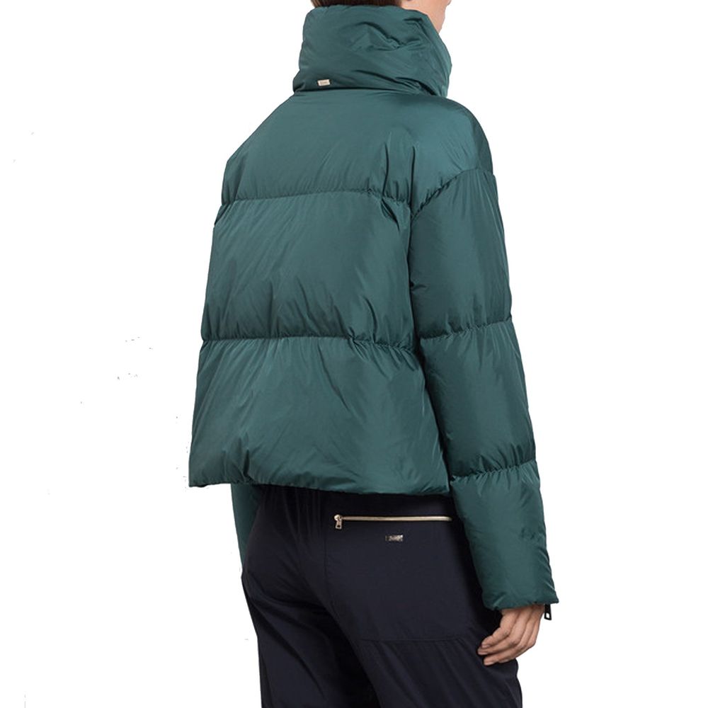 Bicolor Polyamide Full-Length Jacket