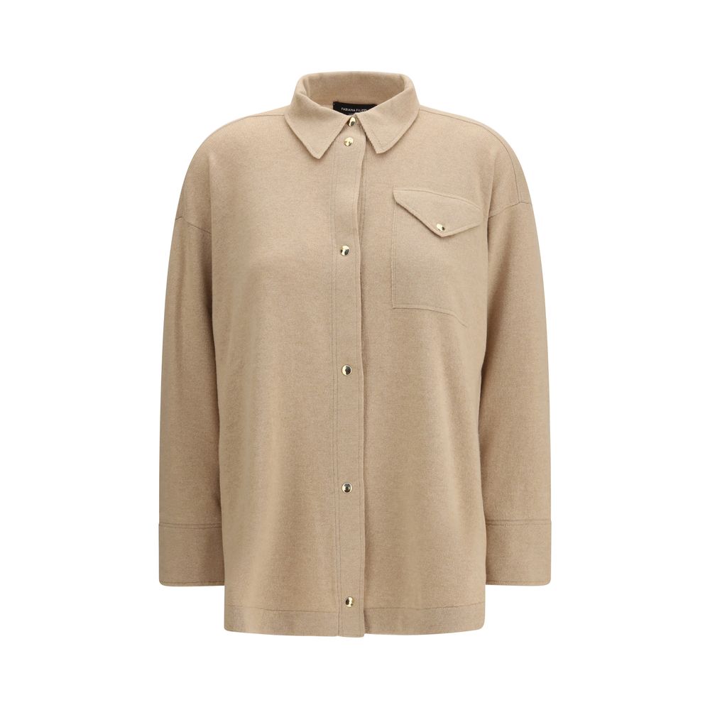 Beige Wool Shirt
