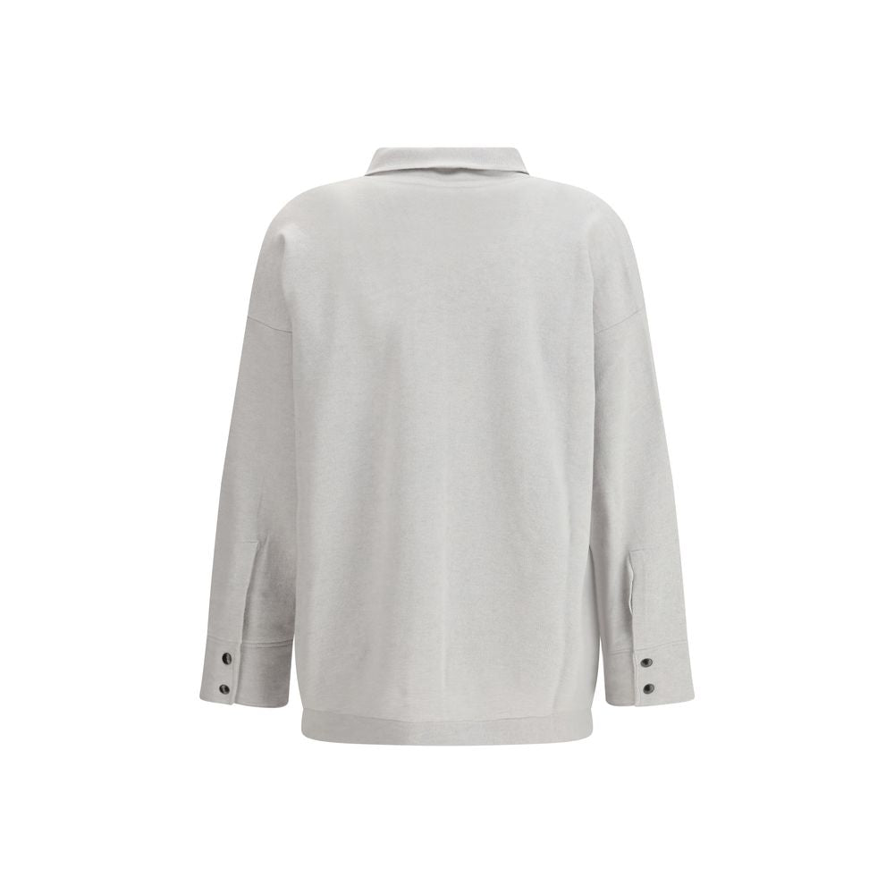 Gray Wool Dress Shirt