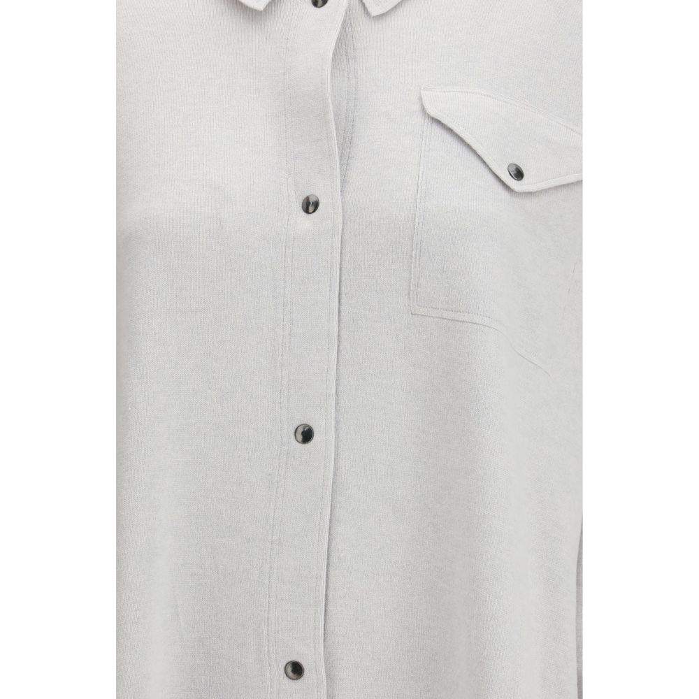 Gray Wool Dress Shirt