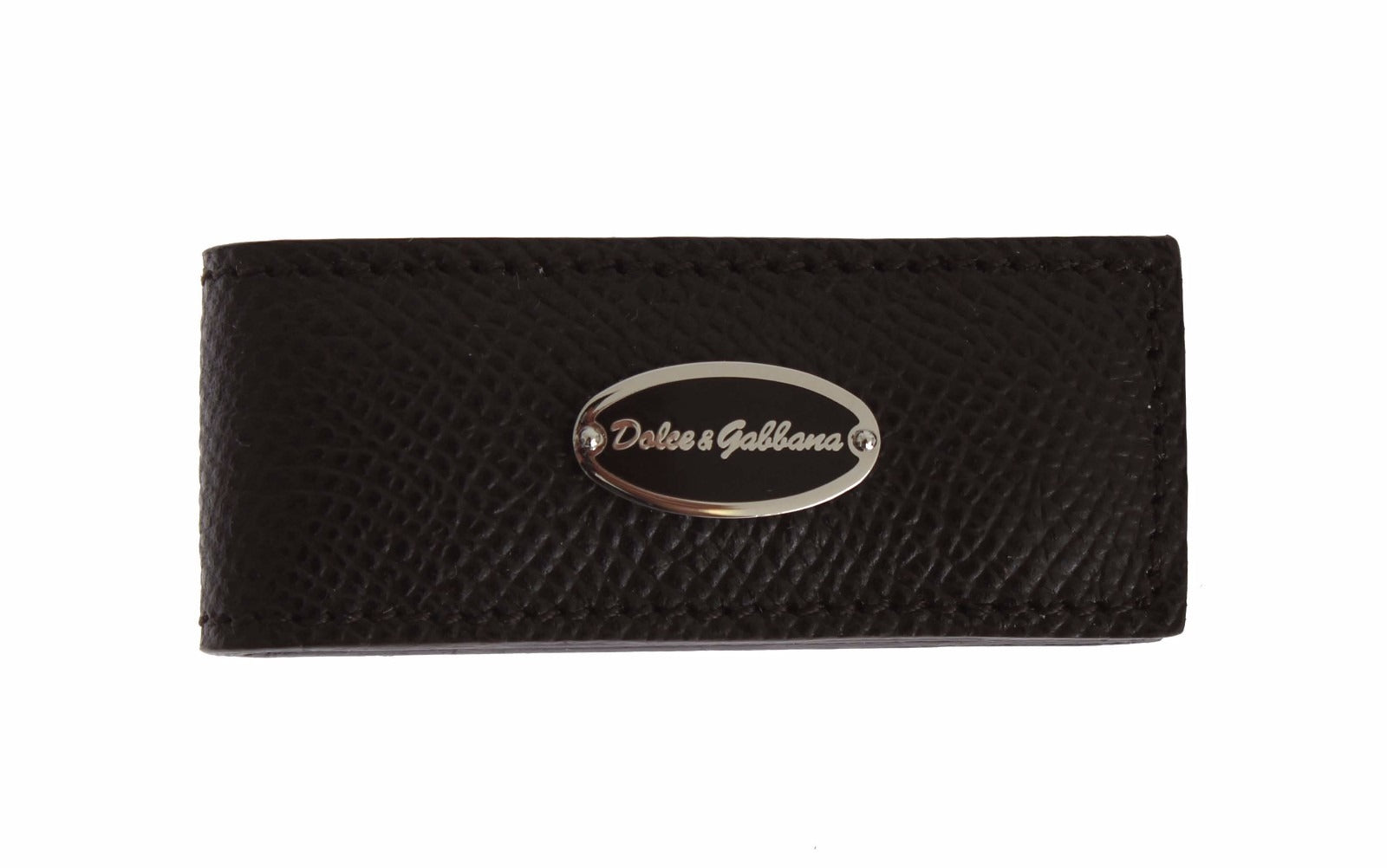 Brown Leather Magnet Mens Money Bar Clasp Money Cash Clip