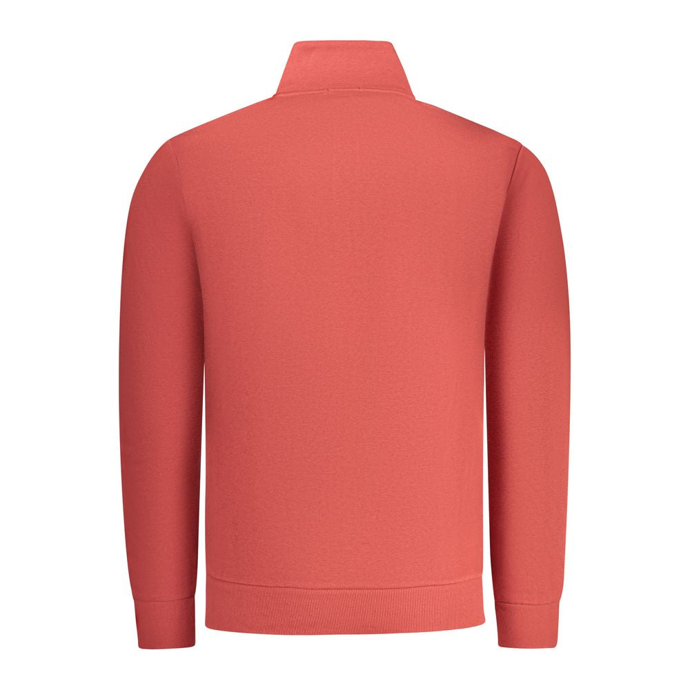 Red Cotton Men Sweatshirt