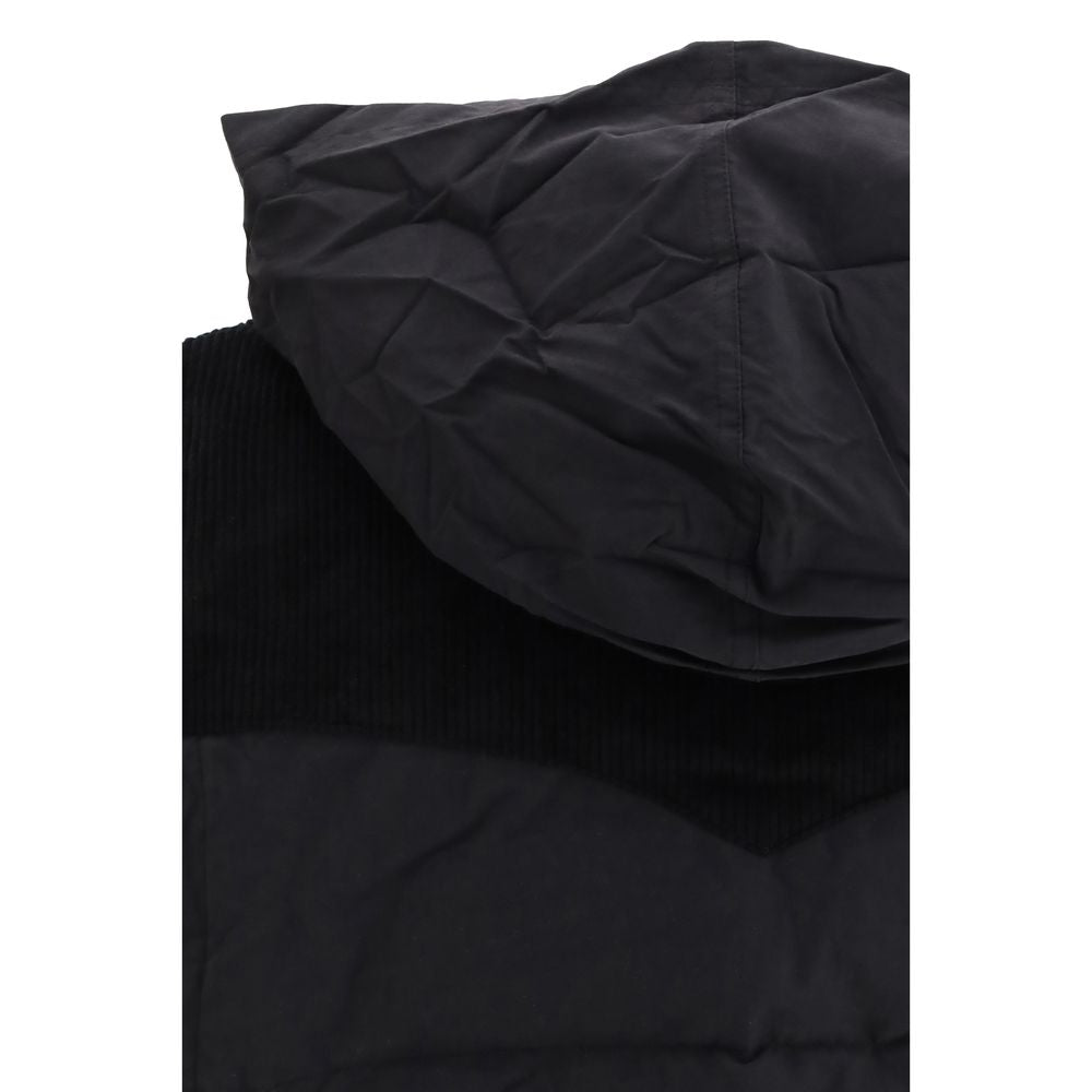 Black Polyamide Sleeveless Jacket