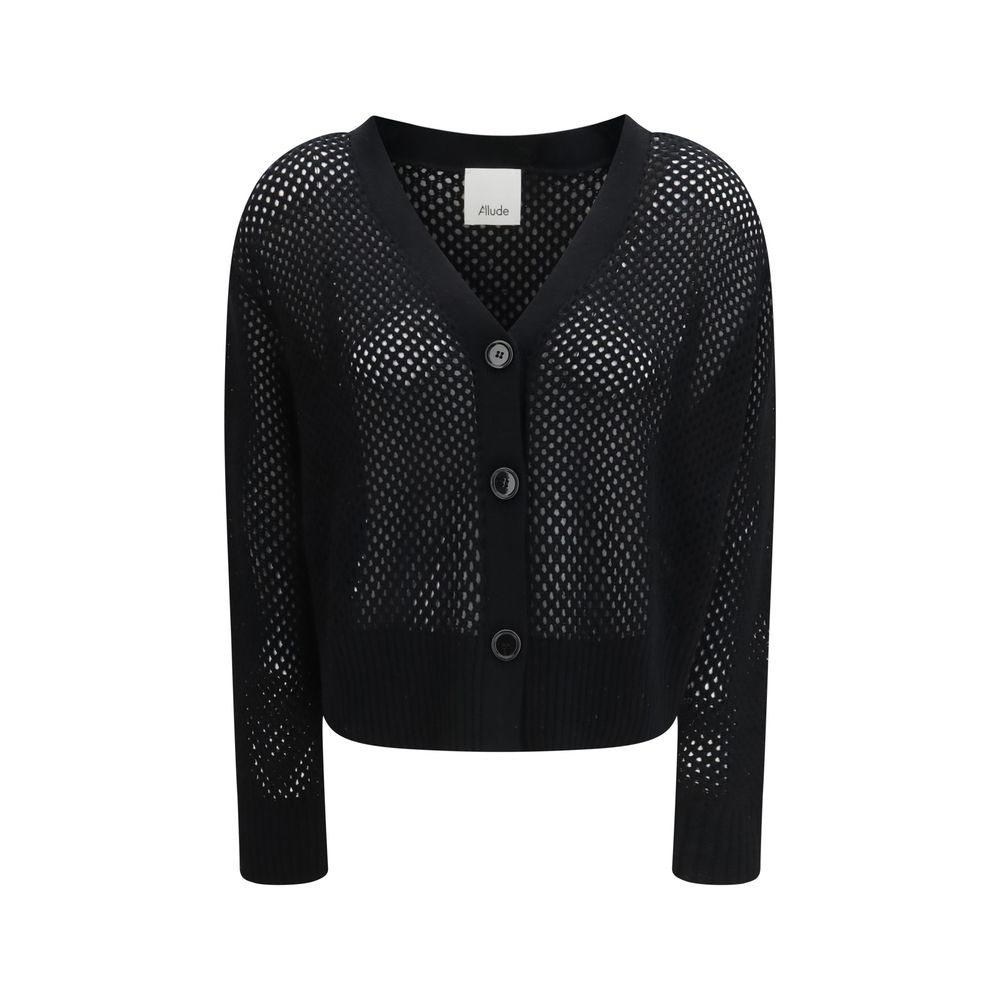 Black Wool Cardigan