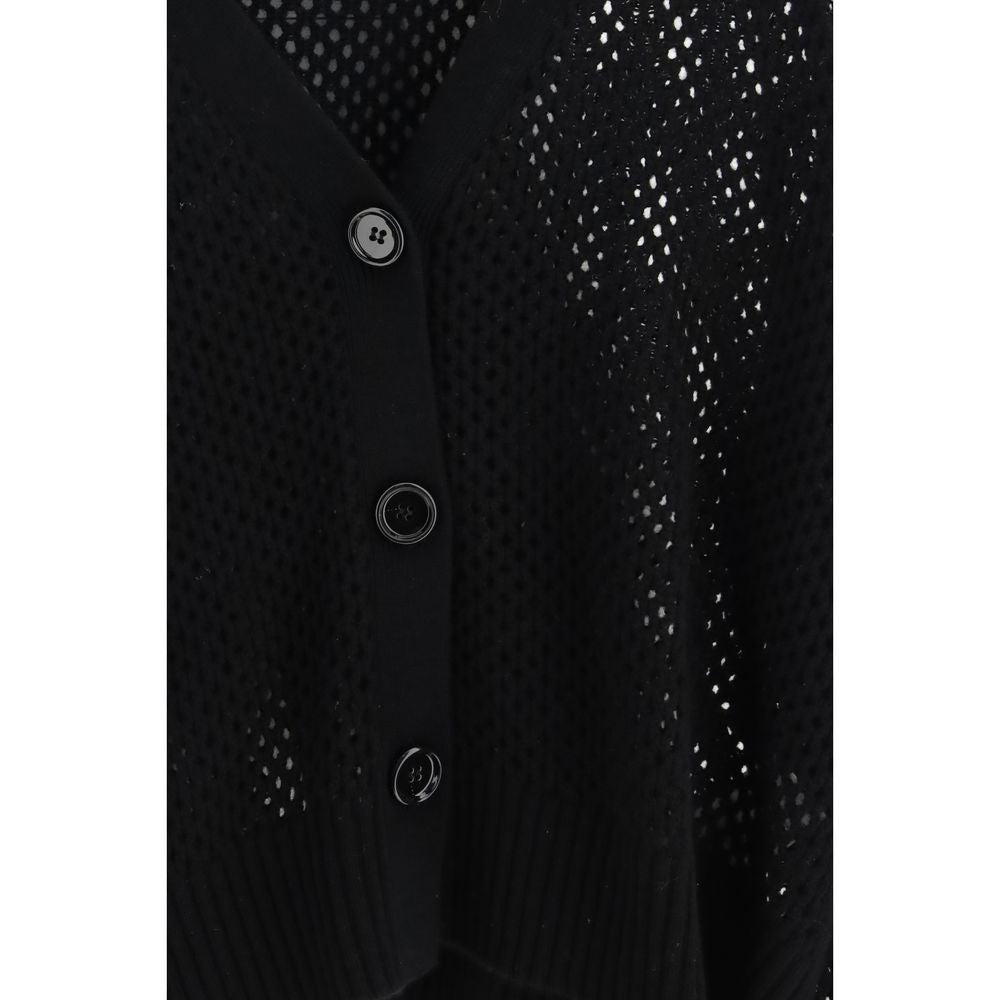 Black Wool Cardigan