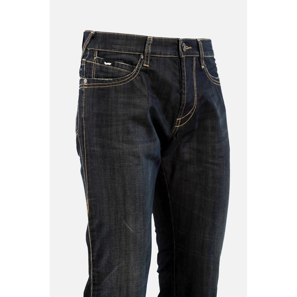 Gray Cotton Jeans Denim