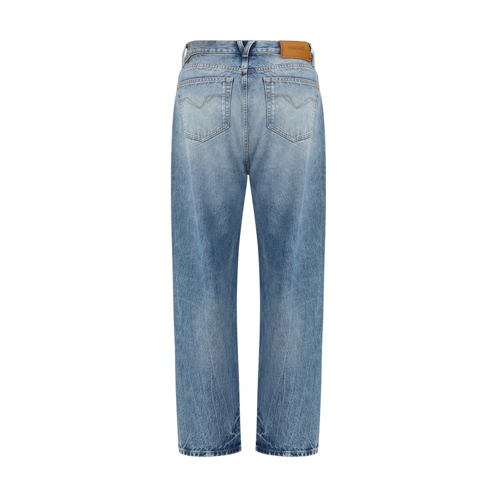 Blue Cotton Jeans Denim