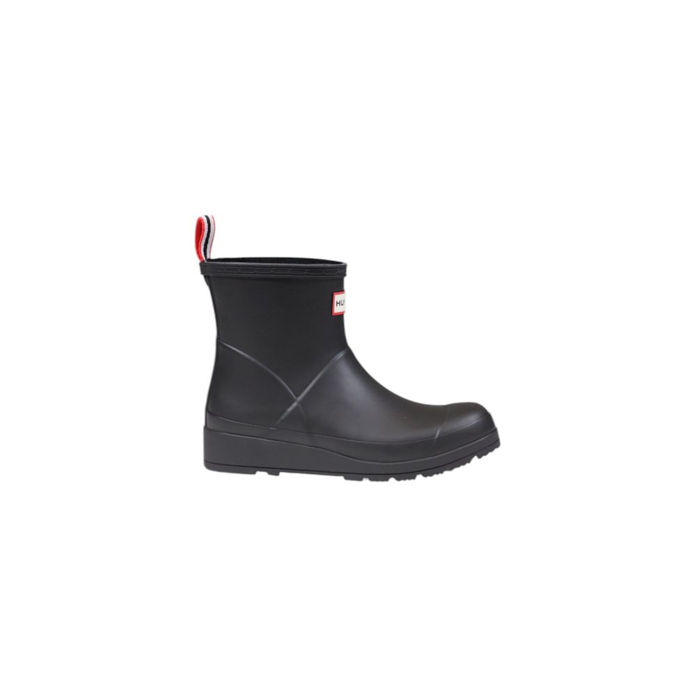 Black Recycled Polyester Ankle Boots