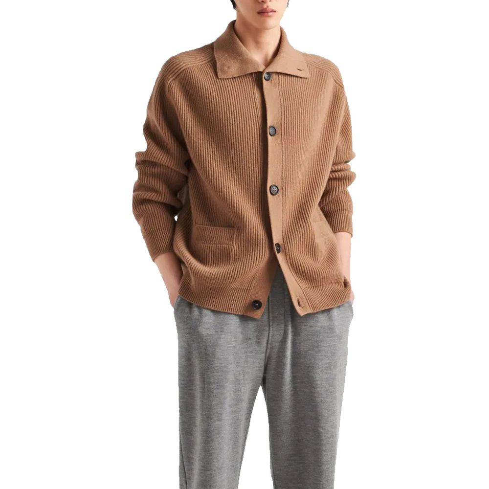 Brown Cashmere Cardigan