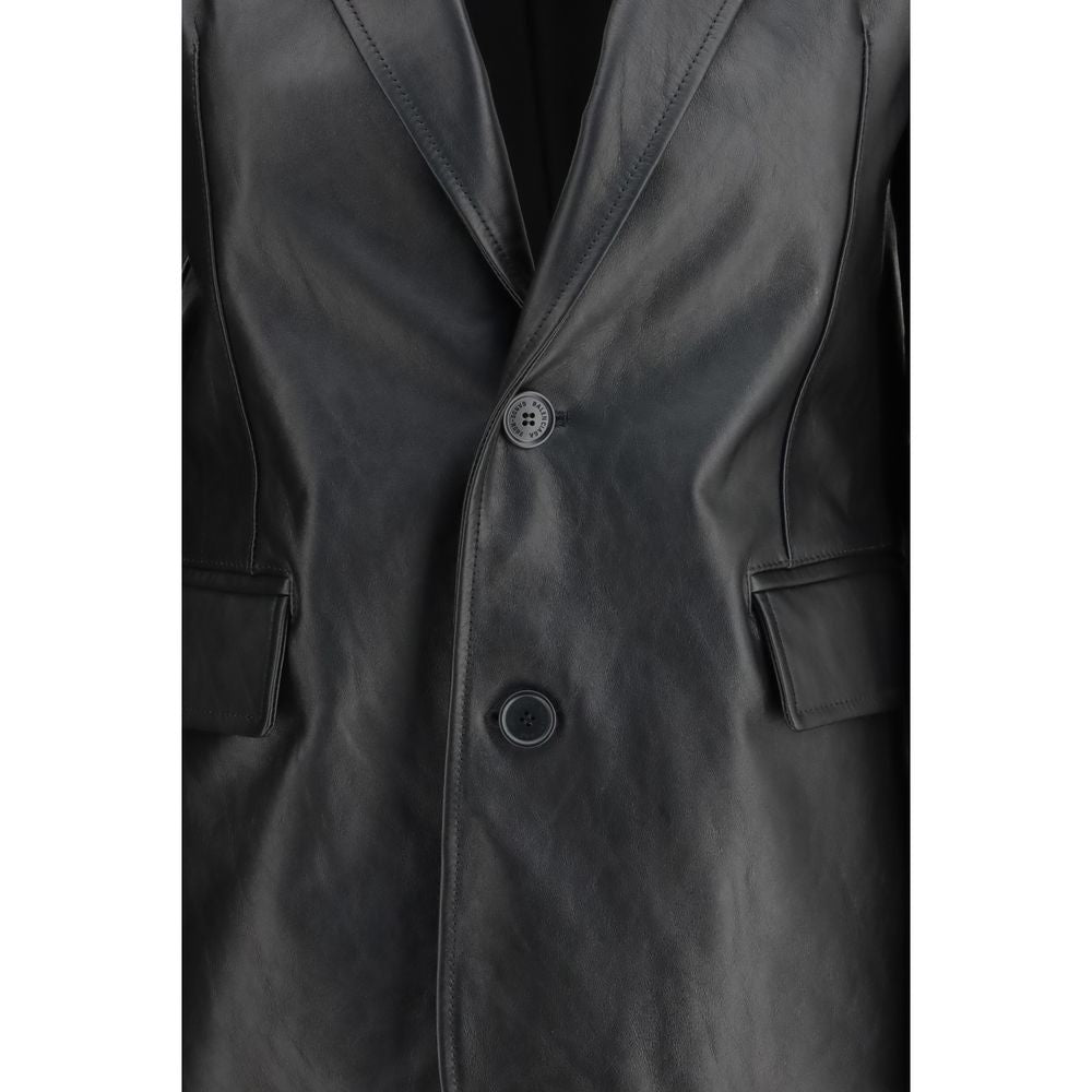 Black Calf Leather Bos Taurus Leather Jacket