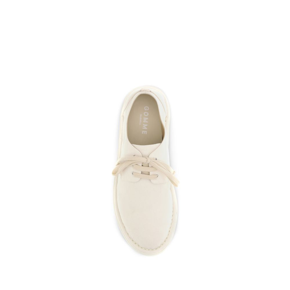 White Cotton Oxfords And Derbies