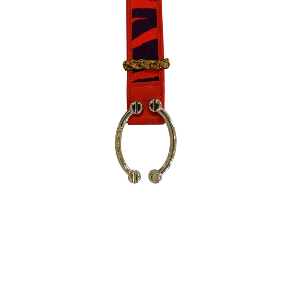 Orange Leather Women Belt