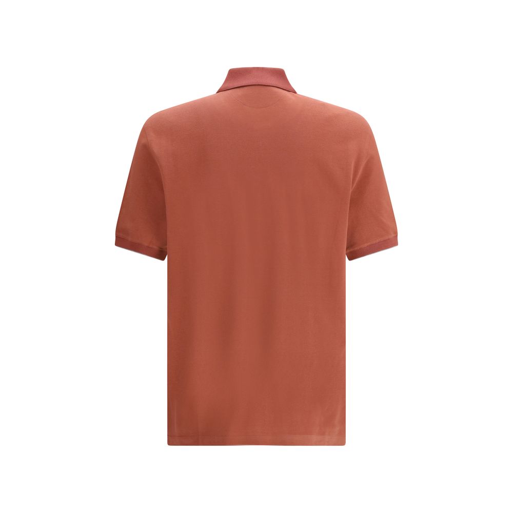 Red Cotton Polo Shirt