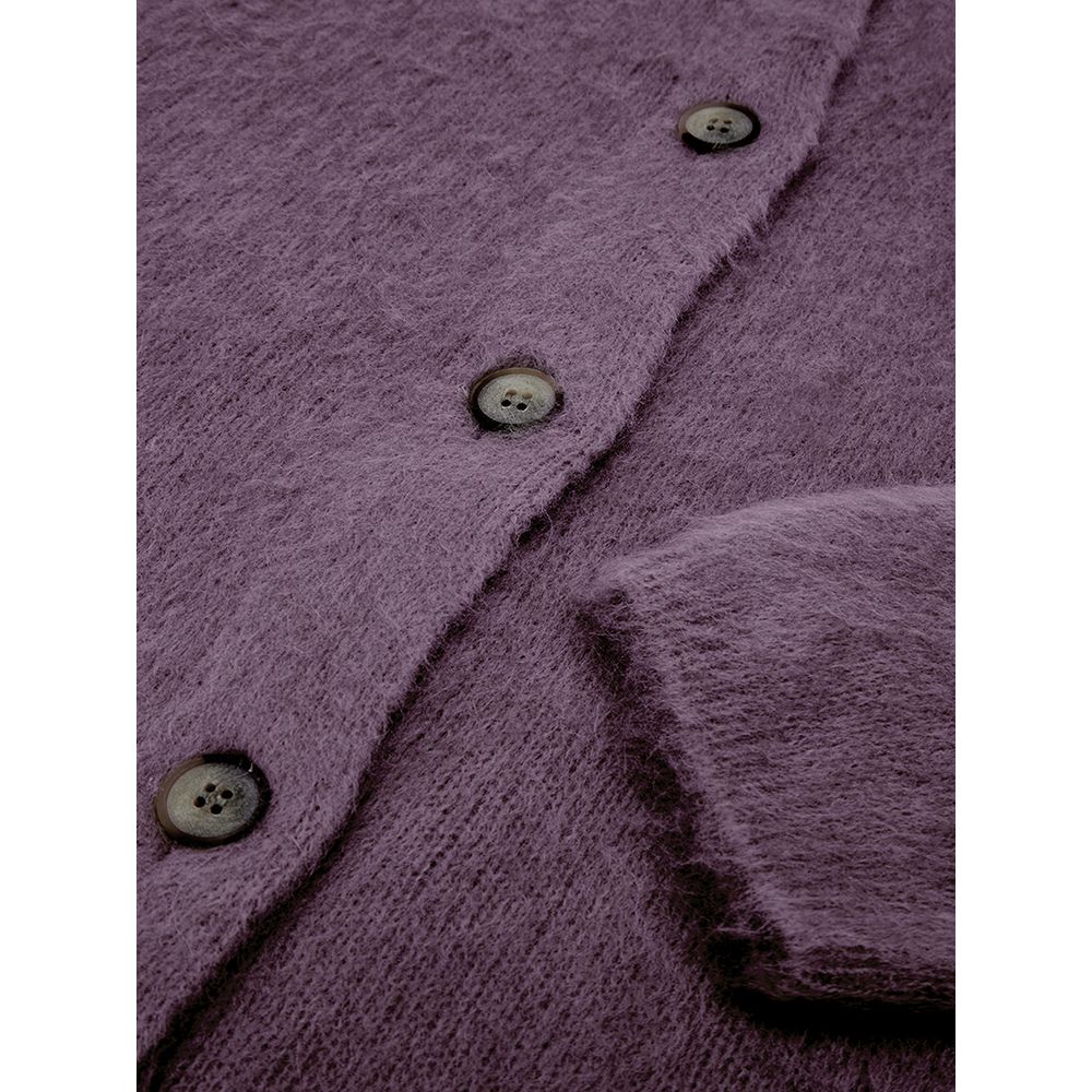 Bordeaux Wool Cardigan