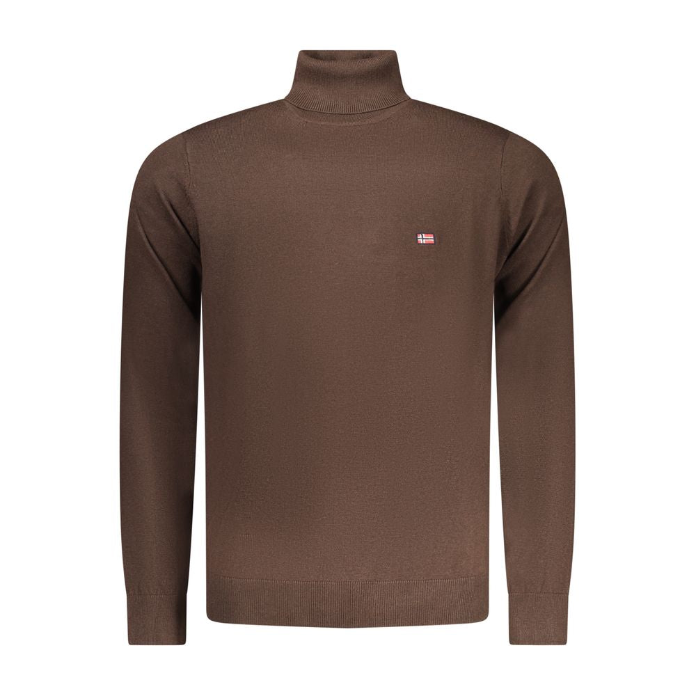 Marrone Poliammide Men Sweater