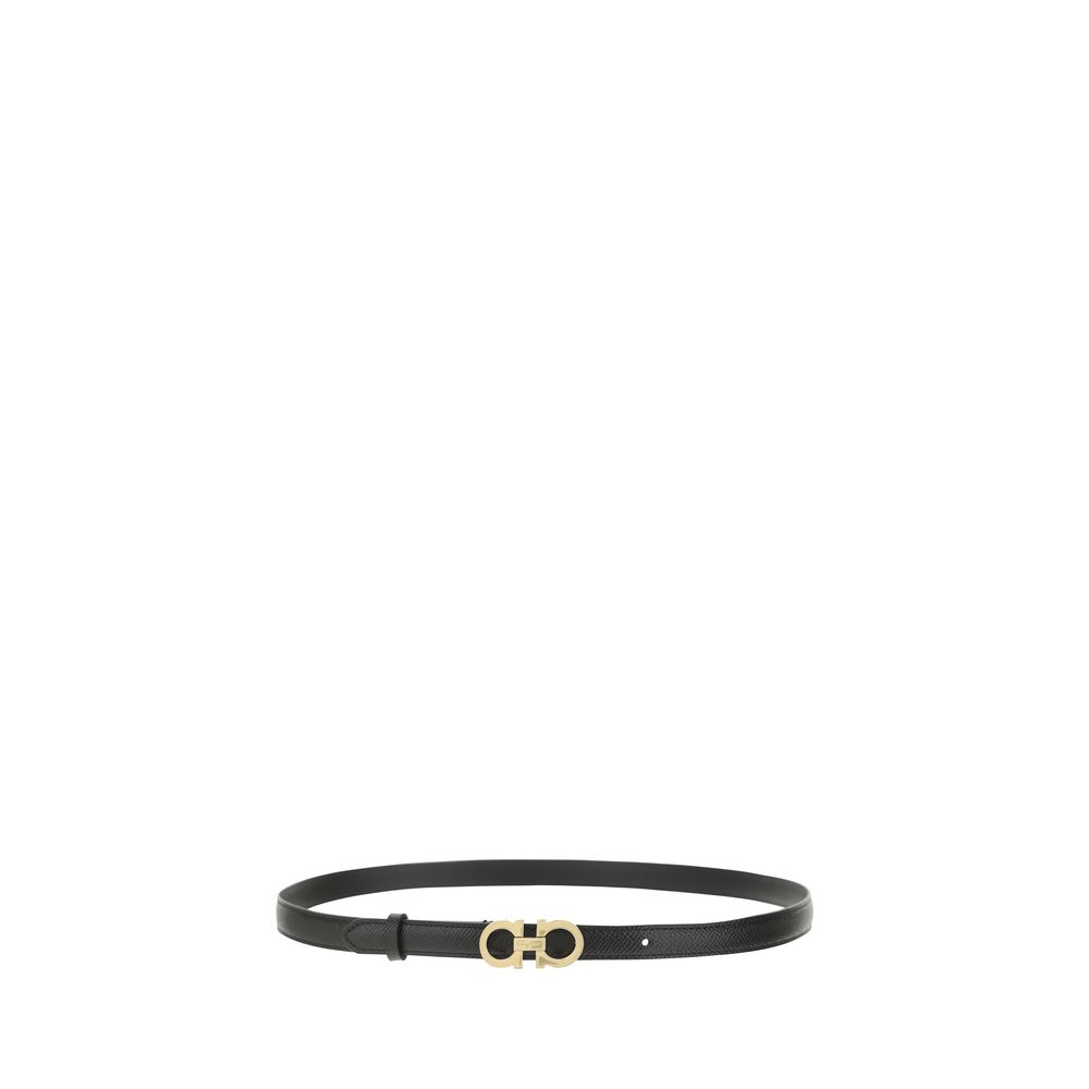 Black Calf Leather Bos Taurus Thin Belt