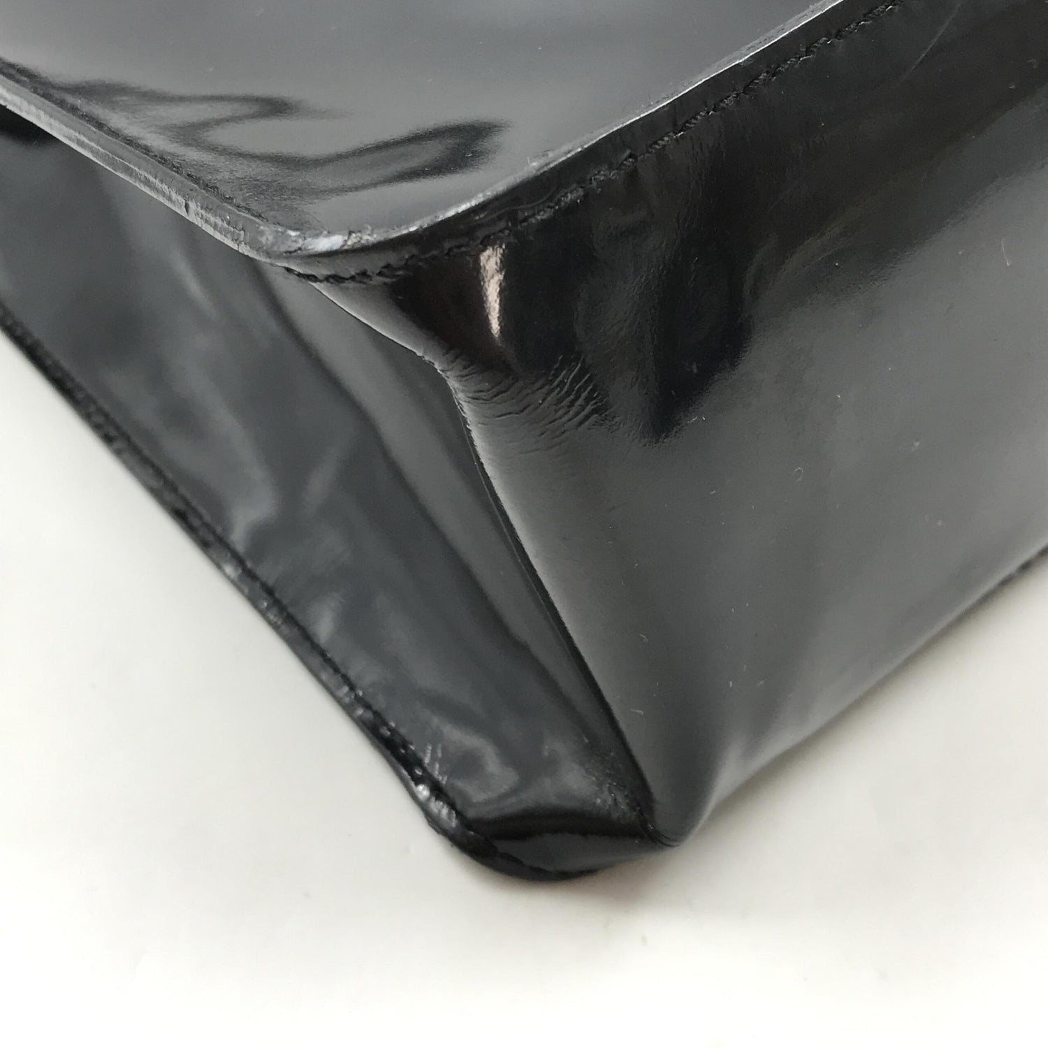 Black Patent Leather Tote