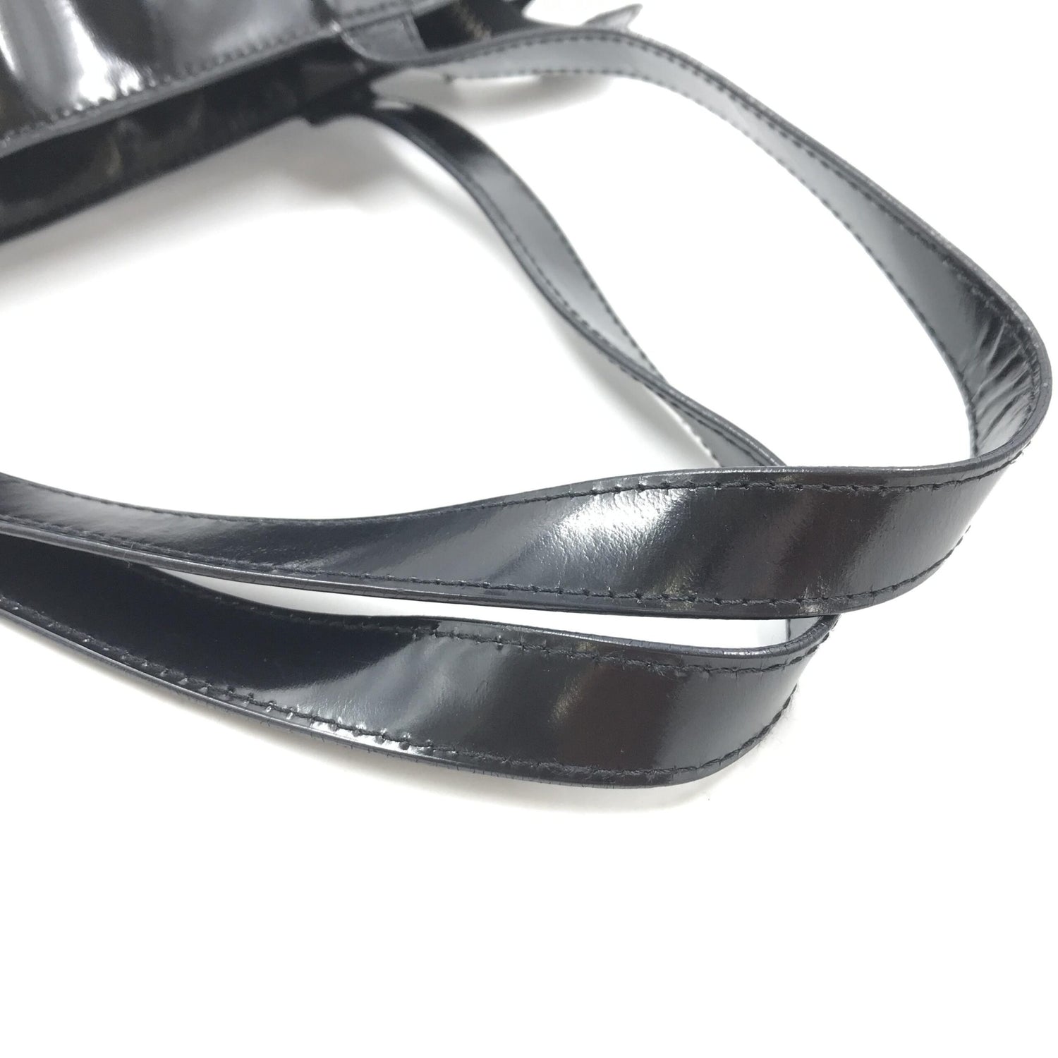 Black Patent Leather Tote