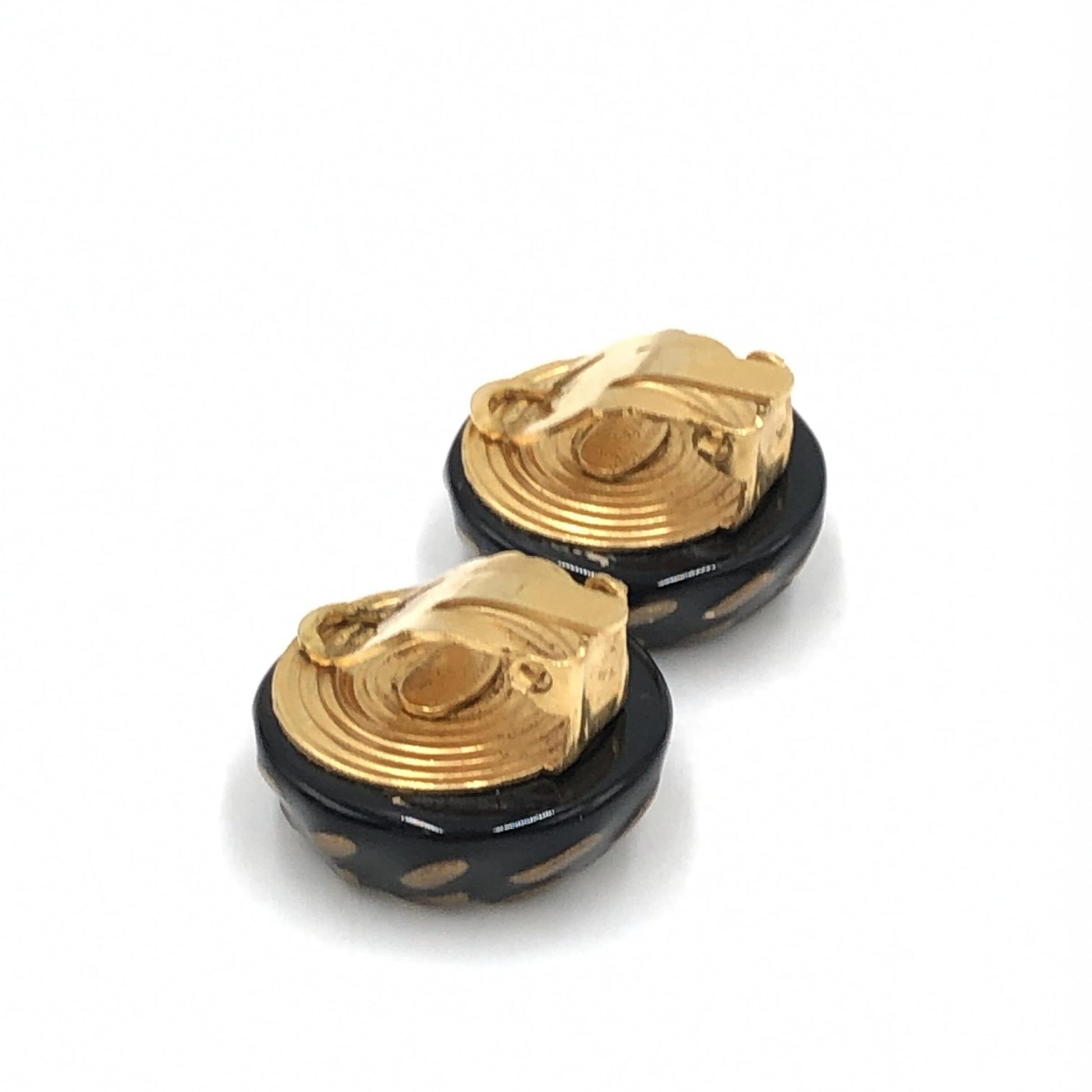 CC Button Clip-On Earrings