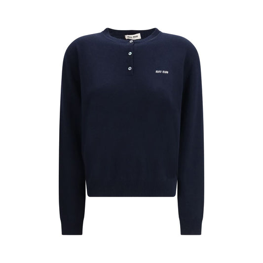 Blue Cashmere Sweatshirt