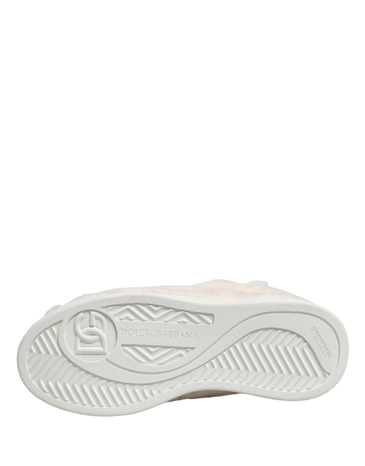 White Shearling Fur Bianco Low Top Sneakers Shoes