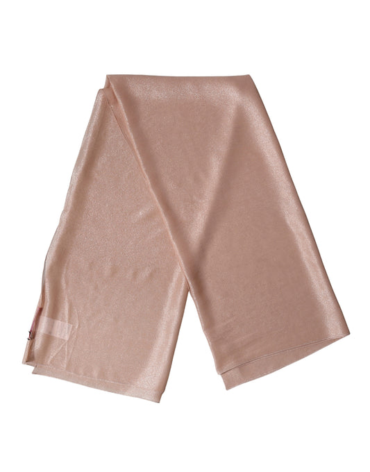 Light Pink Silk Foulard Wrap Shawl 119cm x 107.5cm Scarf
