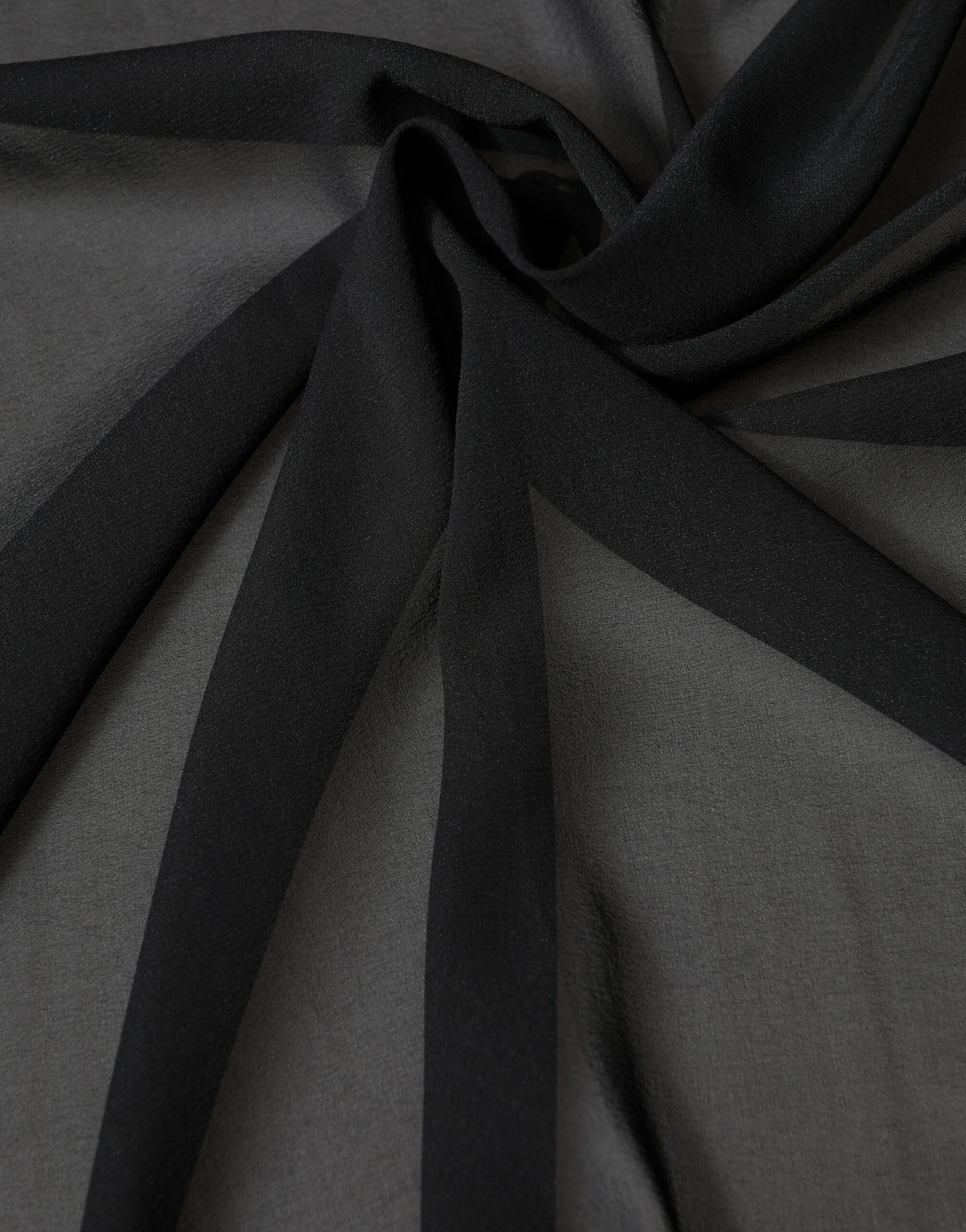 Black Silk Neck Wrap Shawl Stole 200cm x 64cm  Scarf